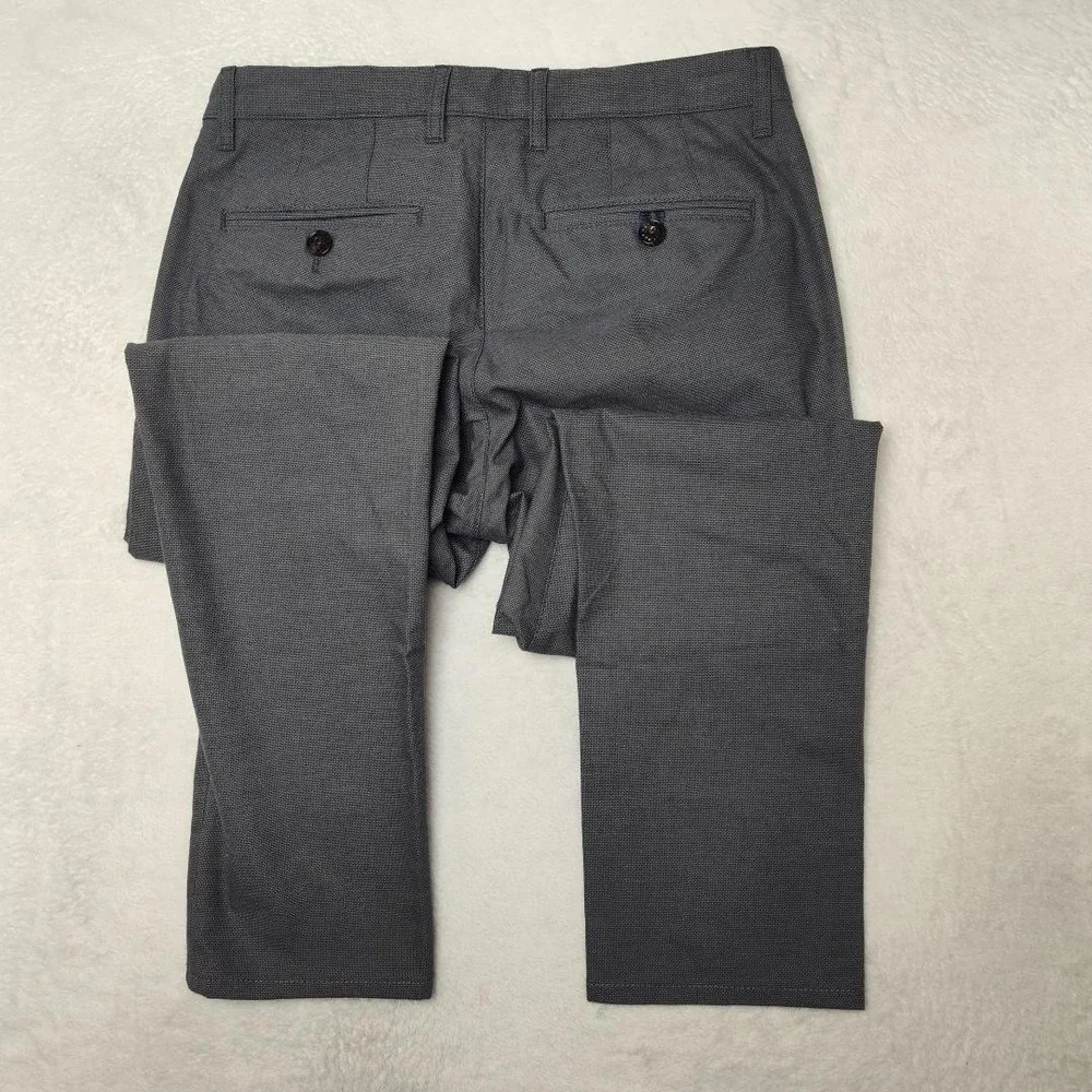 Ted Baker Pants Mens 30x28 Gray Chino Slim Roynew Cotton Spandex Tapered Pockets